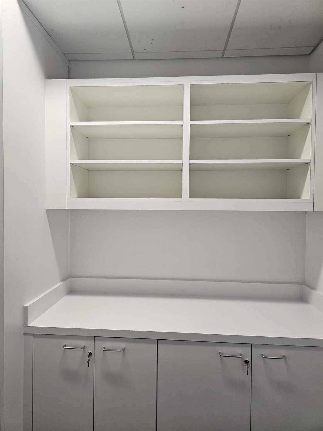 Office built-in cabinets and shelving